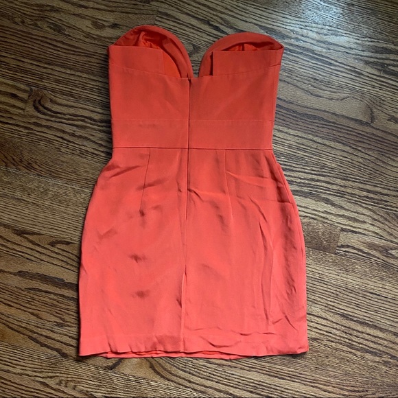 Ani Lee Taryn Orange plunge sweetheart dress - Picture 13 of 15